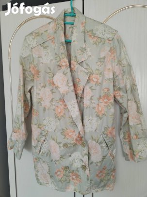 Női virág mintás tavaszi blézer 40-es