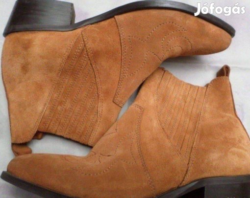 Női western csizma valódi bőr Portugál