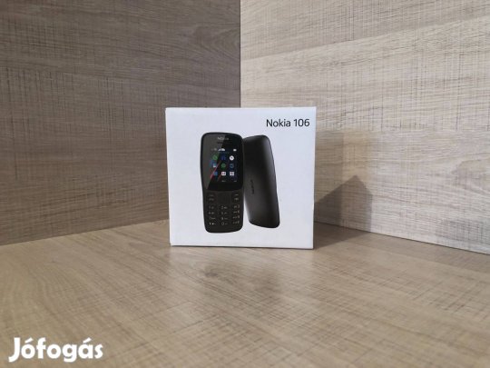 Nokia 106 4G, Black, Dual SIM, Új (0 Perces)!
