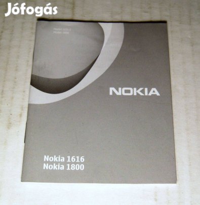 Nokia 1616/1800 Felhasználói Kézikönyv (2010) Magyar nyelvű