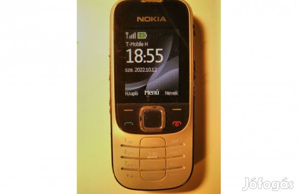 Nokia 2330c-2 Telekomos retro mobiltelefon, aksi hibás