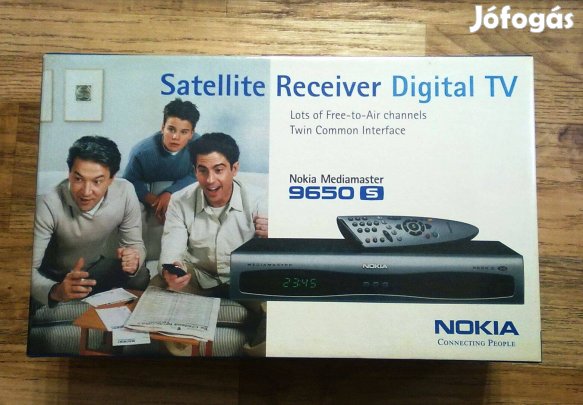 Nokia Mediamaster 9650S retro műholdvevő készülék az eredeti dobozában