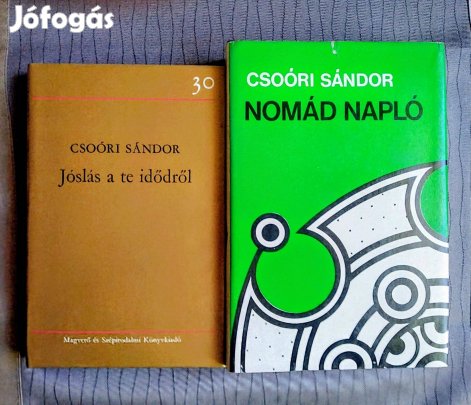 Nomád napló Jóslás a te idődről Csóri Sándor könyvek
