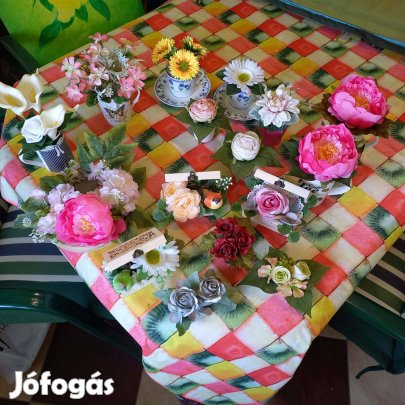 Nőnap, anyák napja, tavaszi díszek, virágdíszek