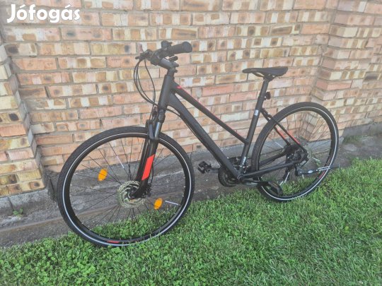 Nonway matt fekete női trekking kerékpár bicikli tárcsafék