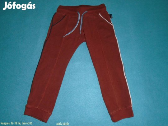 Noppies aktív kötős jogger nadrág 12-18 hó méret 86