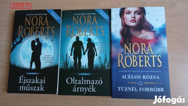 Nora Robert 3 db olvasatlan könyv A Hold árnyékában 2500 Ft