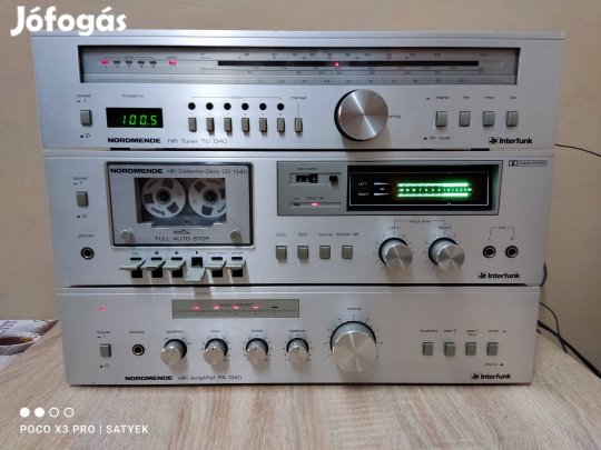 Nordmende 1340 hifi torony , magnó deck ,erősítő , tuner