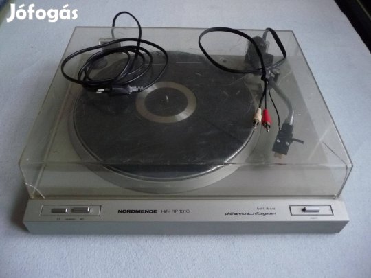 Nordmende Szervizelt Bakelit Lemezjátszó Új Szíj és Tű