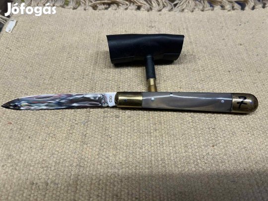 Normál szalonnázó bicska , szaru nyéllel . új