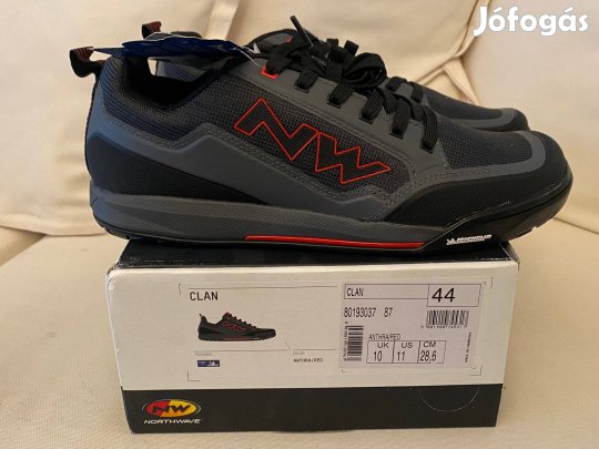 Northwave Clan Kerékpáros Cipő Új 44 Méret Flat Tour E Bike