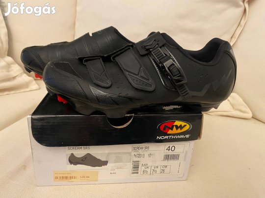 Northwave Scream Srs Új 40 Méret Kerékpáros Cipő Shimano Spd Mtb