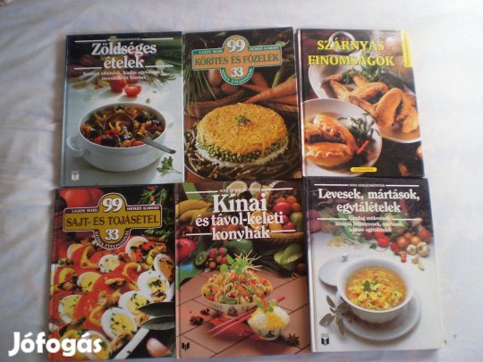 Nosztalgia szakácskönyvek újszerű álapotban