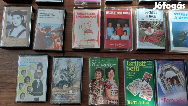 Nóta, mulatós, lakodalmas kazetták eladók