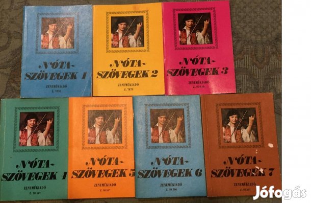 Nóta-szövegek (1-7) (Zeneműkiadó, 1980-1986)