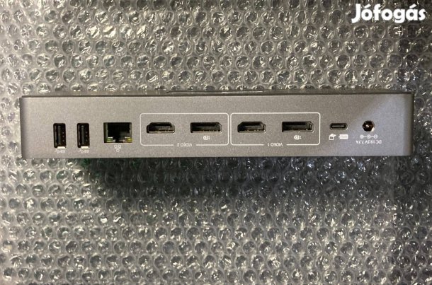 Notebook dokkoló: HDMI,DP port,LAN,USB elosztó