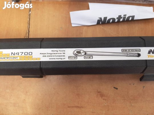 Notig nyomatékkulcs 1/2" 28-210 Nm