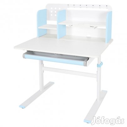 Növekvő íróasztal, kék/fehér, ADAN
