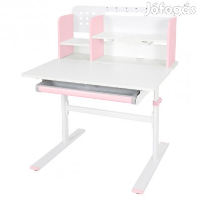 Növekvő íróasztal, rózsaszín/fehér, ADAN