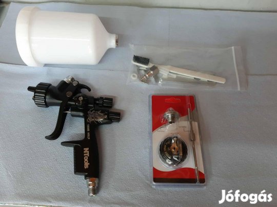 Ntools 1000b 1.3 és 1.7 festékszóró készlet (füller + bázis + lakkhoz)