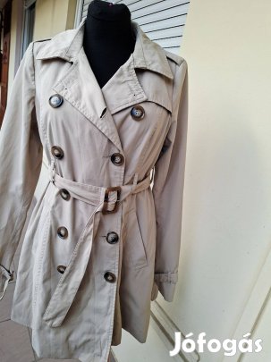 Nuna Lie M-es tavaszi női krém szinű kabát