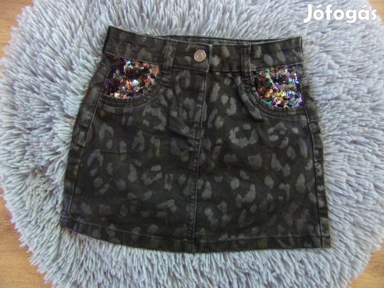 Nutmeg fekete farmerszoknya 6-7 éveseknek