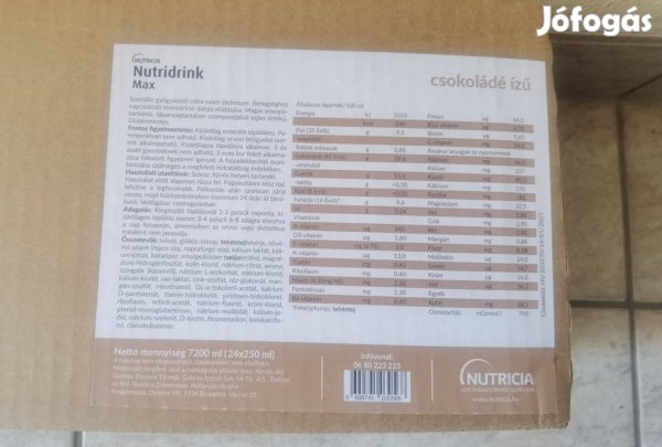 Nutridrink Max Tápszer 1 karton, csokis, 24 darab eladó