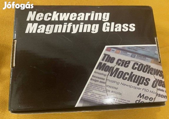 Nyakba tehető, alakítható nagyító Új