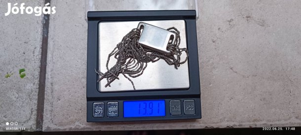 Nyaklánc, Nyakék jelzett 925 ös ezüst extravagancia Olaszországból 