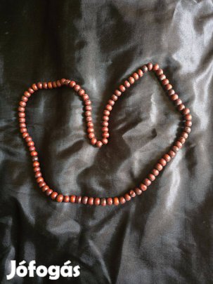 Nyaklánc, fa, sötétbarna