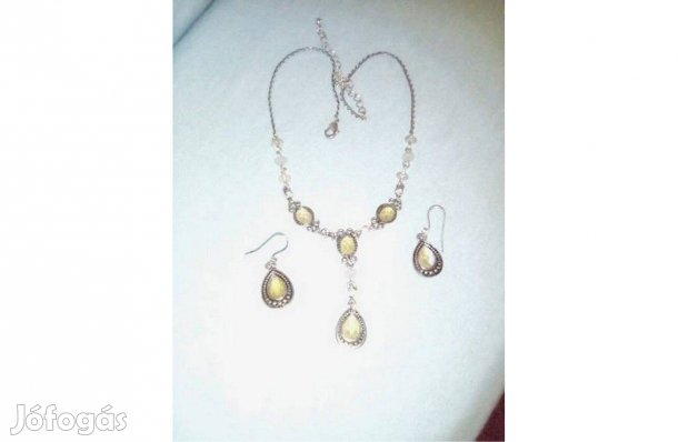 Nyaklánc fülbevalóval Új Hibátlan Méret: 40+ cm
