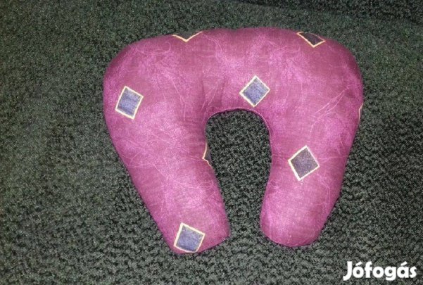 Nyakpárna bordó színben, új