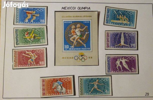 Nyári Olimpia - Mexikó 1968 - Bélyeg sorozat