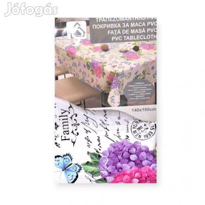 Nyári asztalterítő hortenzia mintával ekrü, 180x140 cm