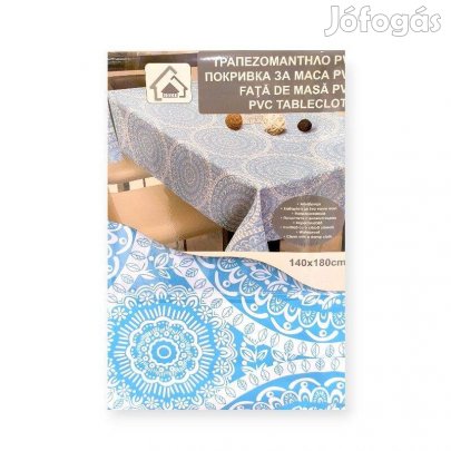 Nyári asztalterítő türkiz mandala mintával 180x140 cm