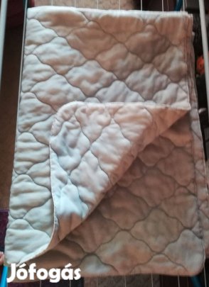 Nyári paplan steppelt,világoskék,alig használt,pihe könnyű!/68