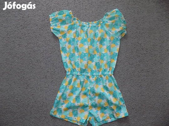 Nyári playsuit ananászmintával, 110-116-os