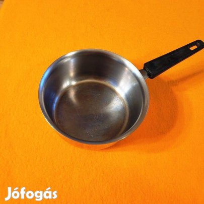 Nyeles lábas, inox, edény