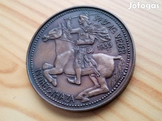 Nyíregyháza 1985-ös bronz érem "Szabolcs Vezér"