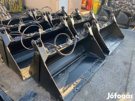 Nyitható kanál csúszókormányzású rakodógépre több méretben készletről