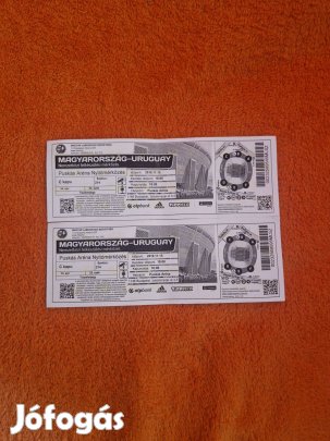 Nyitómeccs jegy Puskás Aréna Magyarország-Uruguay 2019.11.15. 2db