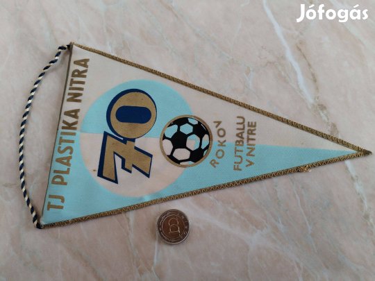 Nyitrai Futball club asztali zászló 70 éves jubileumi