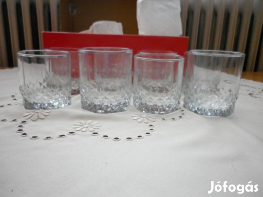Nyoldarabos Két Decis Ólomkristály Pohár Készlet