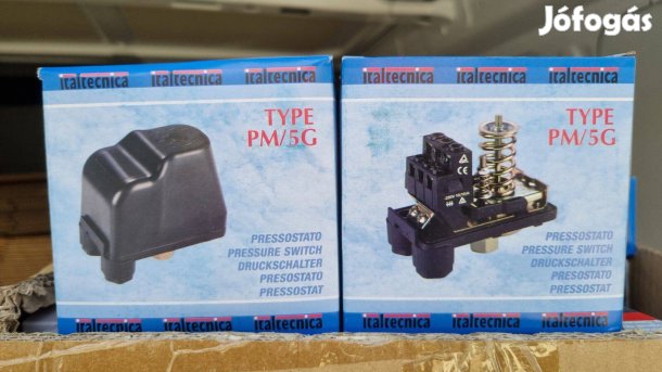 Nyomáskapcsoló hidroforhoz, PM5/G nyomás kapcsoló házi vízműhöz
