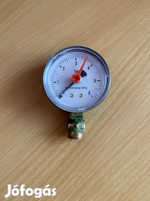 Nyomásmérő méróra - alsó csatlakozással - 0-6 bar - 63 mm