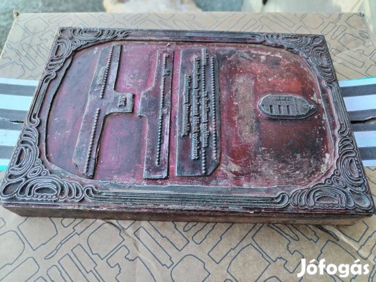 Nyomdai klisé nyomódúc Oklevél készítéséhez ritka tömőr kb 5