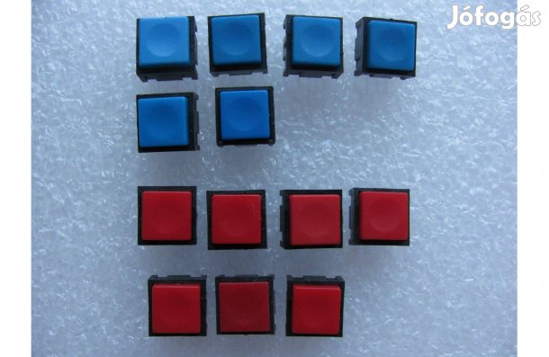 Nyomógomb miniatűr , 10 x 10 x 5 mm