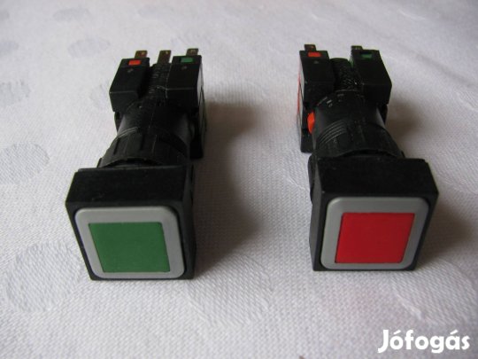 Nyomógombok ,nyitó és záró érintkezővel