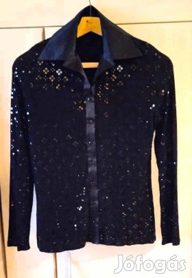 Nyomott flitter mintás gyönyörű, elegáns alkalmi ing