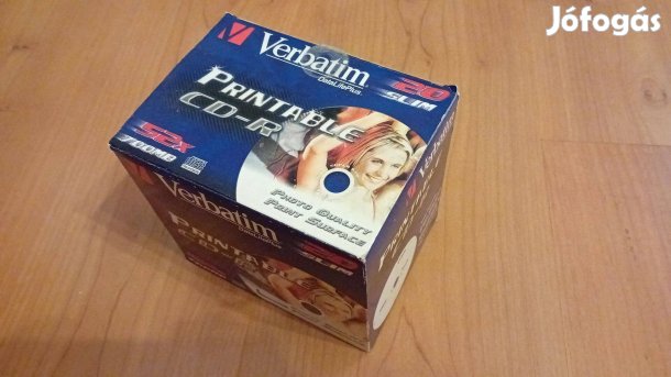 Nyomtatható felülető írható cd készlet Verbatim 20db